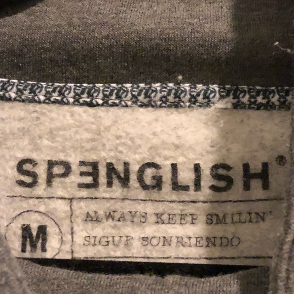 SPENGLISH Men’s Funnel Collar pullover - Picture 4 of 4